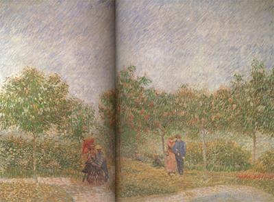 Vincent Van Gogh Couples in the Voyer d'Argenson Park at Asieres (nn04) France oil painting art